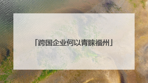 跨国企业何以青睐福州