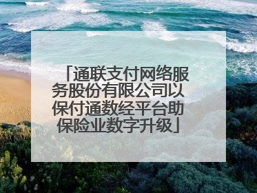 通联支付网络服务股份有限公司以保付通数经平台助保险业数字升级