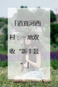 道真河西村：一地双收“新丰景”