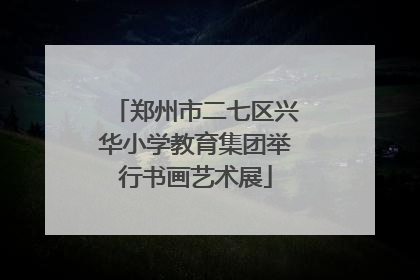 郑州市二七区兴华小学教育集团举行书画艺术展