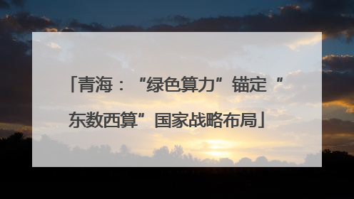 青海：“绿色算力”锚定“东数西算”国家战略布局