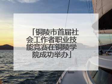 铜陵市首届社会工作者职业技能竞赛在铜陵学院成功举办