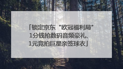 锁定京东“欧冠福利局” 1分钱抢数码音频豪礼、1元竞拍巨星亲签球衣