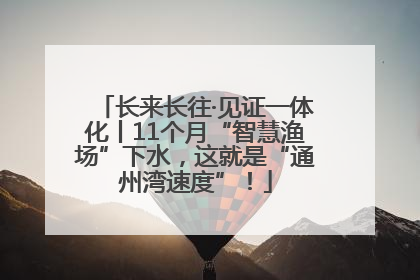 长来长往·见证一体化丨11个月“智慧渔场”下水，这就是“通州湾速度”！