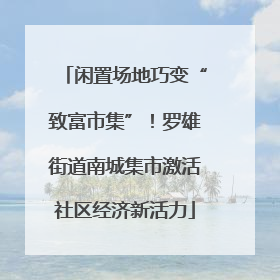 闲置场地巧变“致富市集”！罗雄街道南城集市激活社区经济新活力