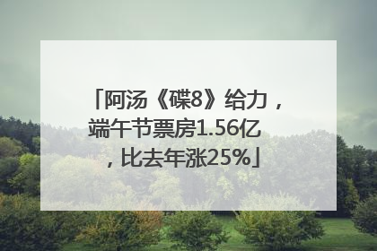 阿汤《碟8》给力，端午节票房1.56亿，比去年涨25%