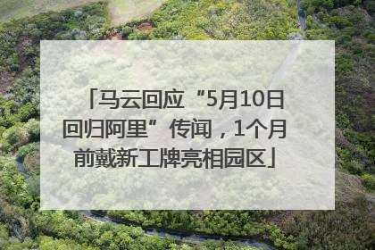 马云回应“5月10日回归阿里”传闻，1个月前戴新工牌亮相园区