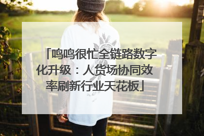 鸣鸣很忙全链路数字化升级：人货场协同效率刷新行业天花板