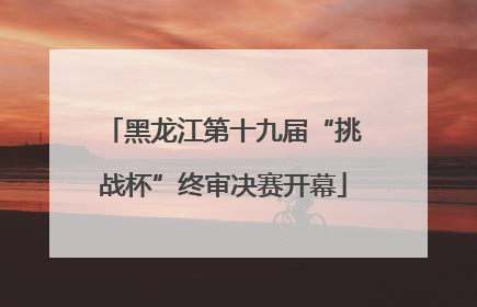 黑龙江第十九届“挑战杯”终审决赛开幕