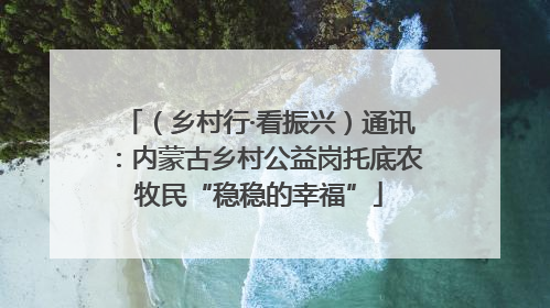 （乡村行·看振兴）通讯：内蒙古乡村公益岗托底农牧民“稳稳的幸福”