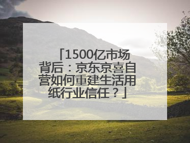 1500亿市场背后：京东京喜自营如何重建生活用纸行业信任？
