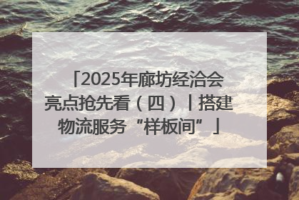 2025年廊坊经洽会亮点抢先看（四）丨搭建物流服务“样板间”