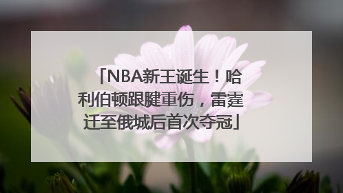 NBA新王诞生！哈利伯顿跟腱重伤，雷霆迁至俄城后首次夺冠
