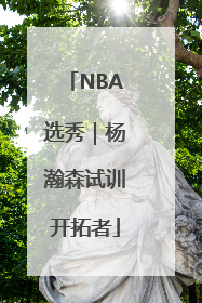NBA选秀｜杨瀚森试训开拓者